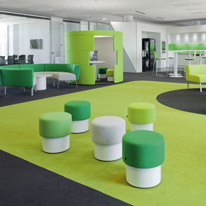 contemporary pouf