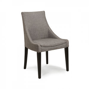 contemporary chair / upholstered / fabric / wooden