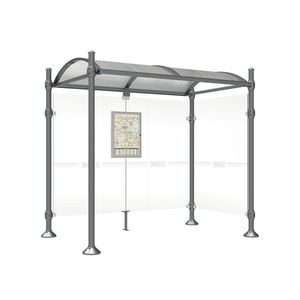 glass bus shelter