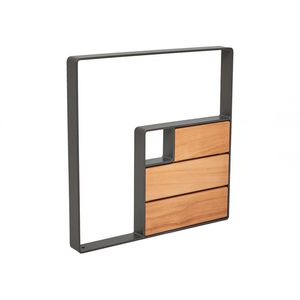 galvanized steel bike rack / painted steel / wooden / for public spaces