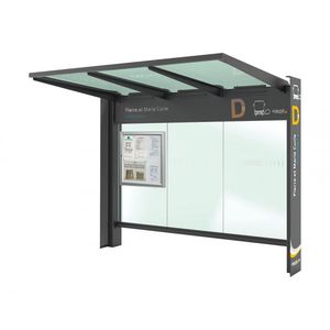 glass bus shelter