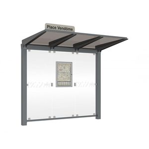 glass bus shelter