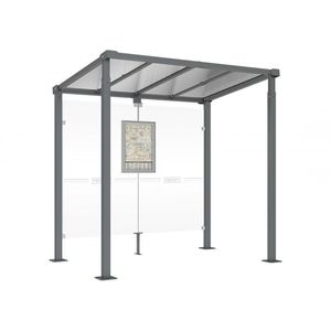 glass bus shelter