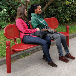 contemporary public bench