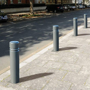 Security bollard - Anti-ram deterrent - PROCITY - brushed stainless ...