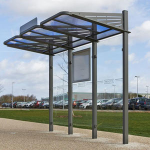 glass bus shelter