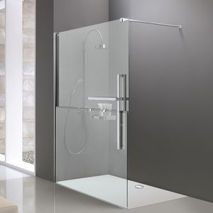 Walk-in shower - XTENSA PURE - Hüppe - glass / sliding door / rectangular