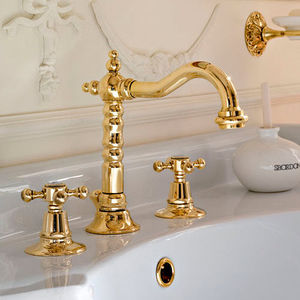 double-handle washbasin mixer tap