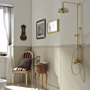 wall-mounted shower set / traditional / with hand shower