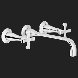 double-handle washbasin mixer tap