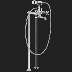 double-handle bathtub mixer tap