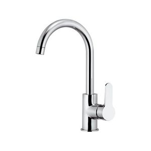 chrome-plated brass mixer tap / kitchen / 1-hole