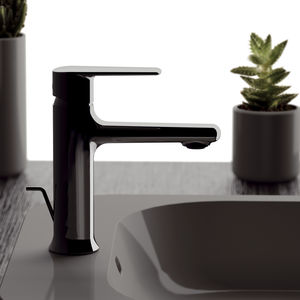 washbasin mixer tap / chrome-plated brass / bathroom / 1-hole