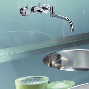 double-handle washbasin mixer tap
