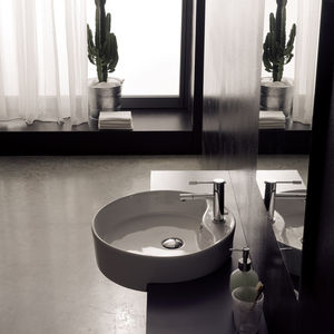 semi-recessed washbasin