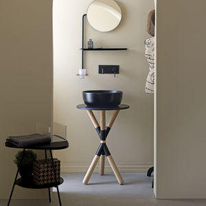 wooden washbasin stand