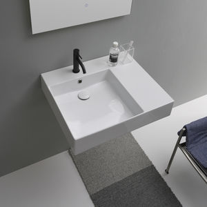 Wall-mounted washbasin - 5150 - Scarabeo Ceramiche - ceramic / with ...