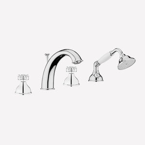 double-handle bathtub mixer tap