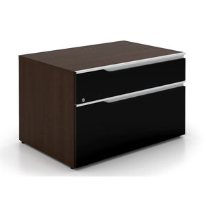 low filing cabinet / tall / wooden / laminate