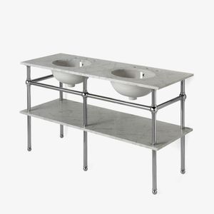 chrome washbasin stand