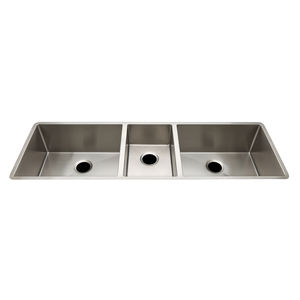 triple-bowl kitchen sink
