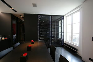 built-in wine cabinet