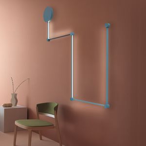 original design wall light / aluminum / iron / LED