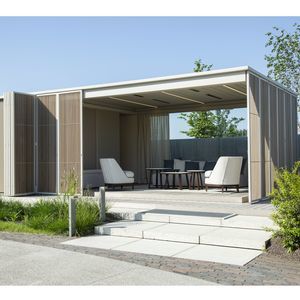 wall-mounted pergola