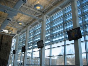 aluminum solar shading / stainless steel / for facade / vertical