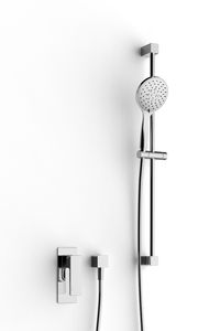 wall-mounted shower set / contemporary / with hand shower / with adjustable shower head