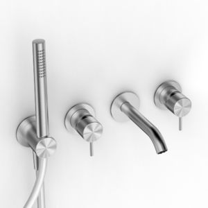 built-in double-handle mixer tap
