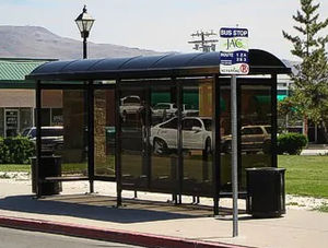 polycarbonate bus shelter