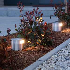 garden bollard light / contemporary / anodized aluminum / Plexiglas®