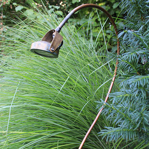 garden bollard light / traditional / brass / LED
