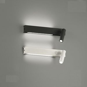 contemporary wall light / painted steel / LED / IP20