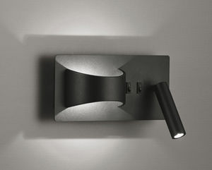 contemporary wall light / painted steel / LED / IP20