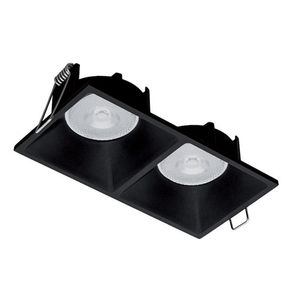 recessed downlight / LED / rectangular / painted steel