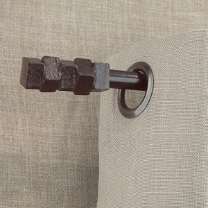 bronze curtain rod / brass