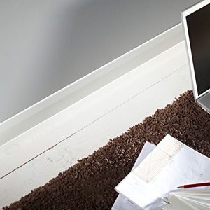 white baseboard