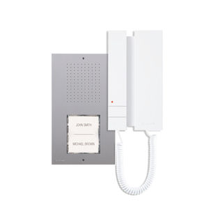 white audio door intercom