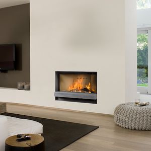 wood-burning fireplace