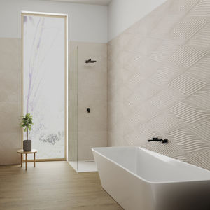 indoor tile / wall / ceramic / rectangular
