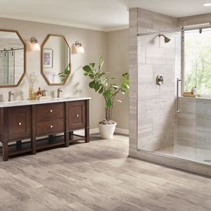 vinyl flooring / residential / roll / smooth