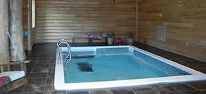 built-in swim spa