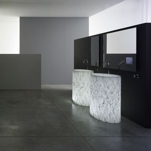 free-standing washbasin / oval / acrylic / original design