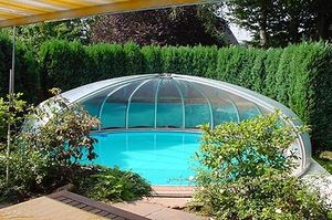high swimming pool enclosure