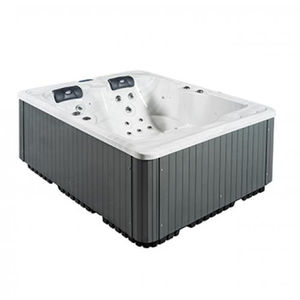 above-ground hot tub / rectangular / 3-seater / outdoor