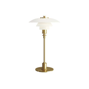 table lamp / contemporary / brass / chromed metal