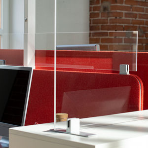 desk mounted office divider