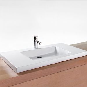 semi-recessed washbasin